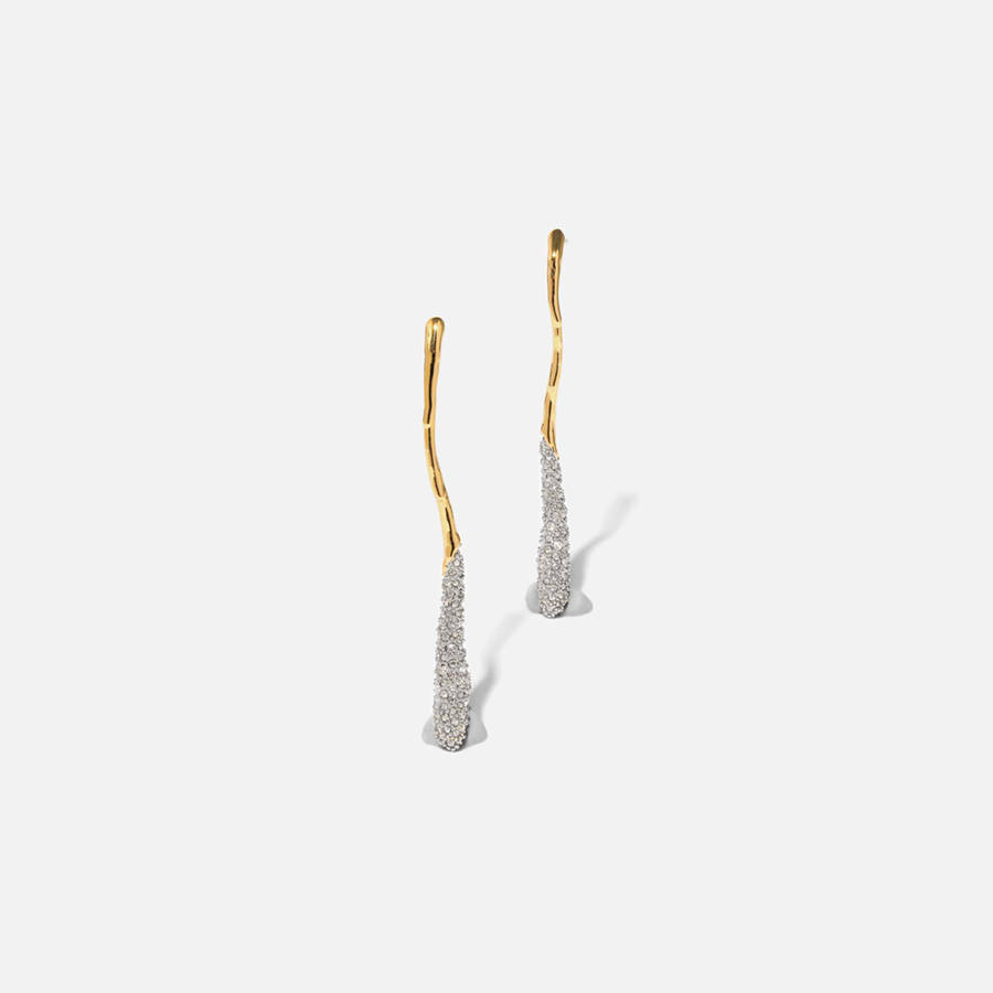 Gold Women Kith Alexis Bittar Solanales Linear Earrings Jewelry | 3857-XOUZH