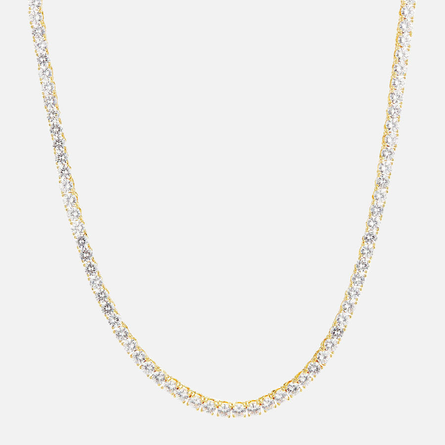 Gold Women Kith Crystal Haze Serena Necklace Clear Jewelry | 0541-VPEBO