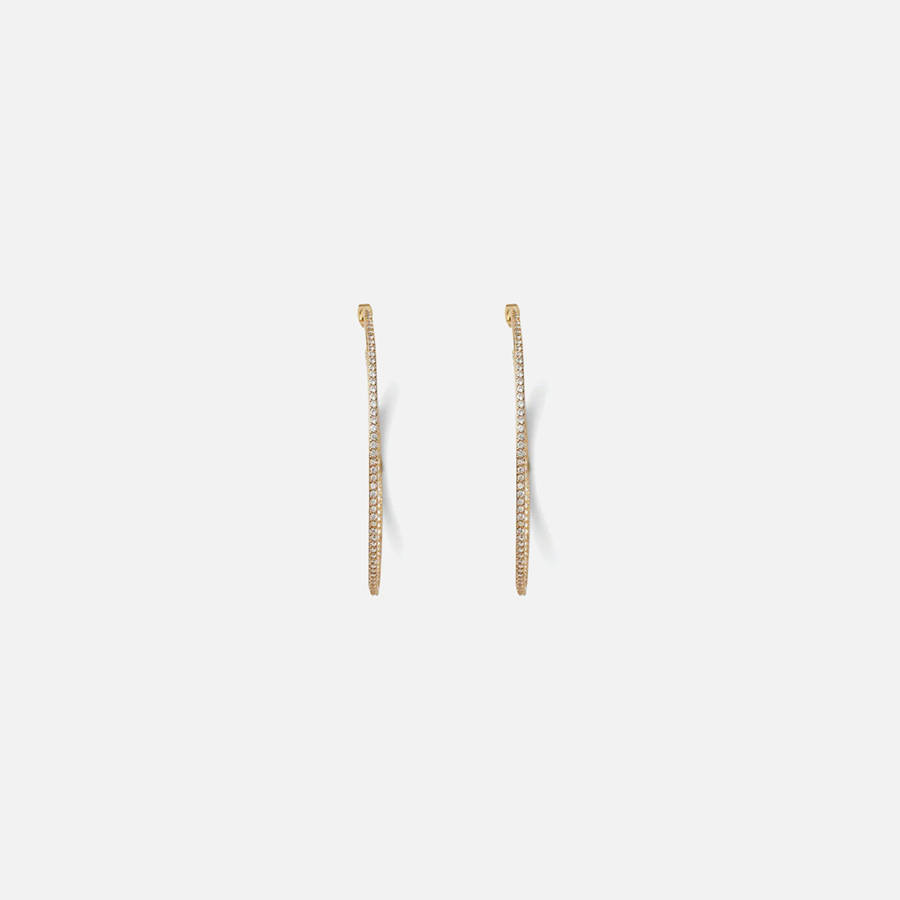 Gold Women Kith Crystal Haze XL Hoop Jewelry | 2159-ZDCEO