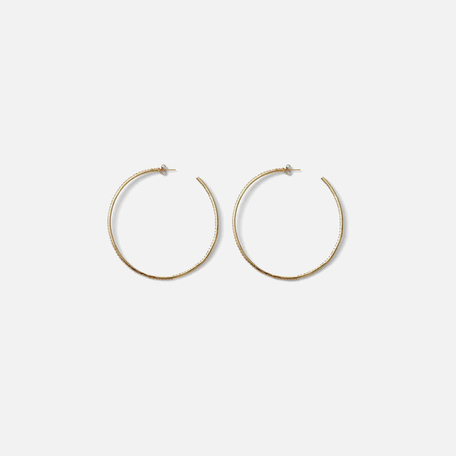 Gold Women Kith Crystal Haze XL Hoop Jewelry | 2159-ZDCEO