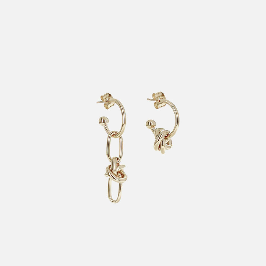 Gold Women Kith Justine Clenquet Daria Earrings Jewelry | 5796-POZTA