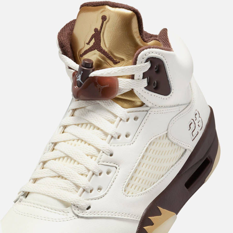 Gold Women Kith Nike WMNS Air Jordan 5 Retro Sneakers | 3051-UIKNS