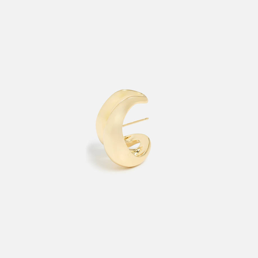 Gold Women Kith SHASHI Double Odyssey Hoop Earring Jewelry | 6152-WBFMV