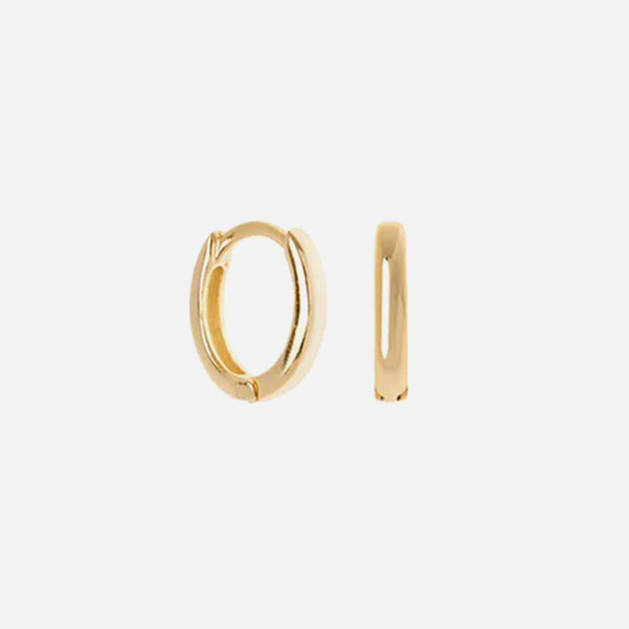 Gold Women Kith SHASHI Katerina Huggie Hoop Jewelry | 1897-ZJOWT