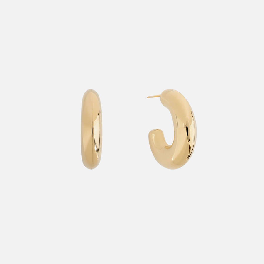 Gold Women Kith SHASHI Machina Hoops Jewelry | 3182-KEGHC