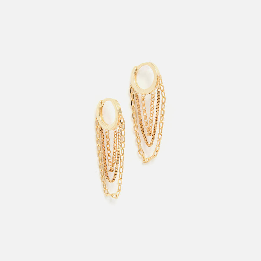 Gold Women Kith SHASHI Paloma Earring Jewelry | 0451-JTADF