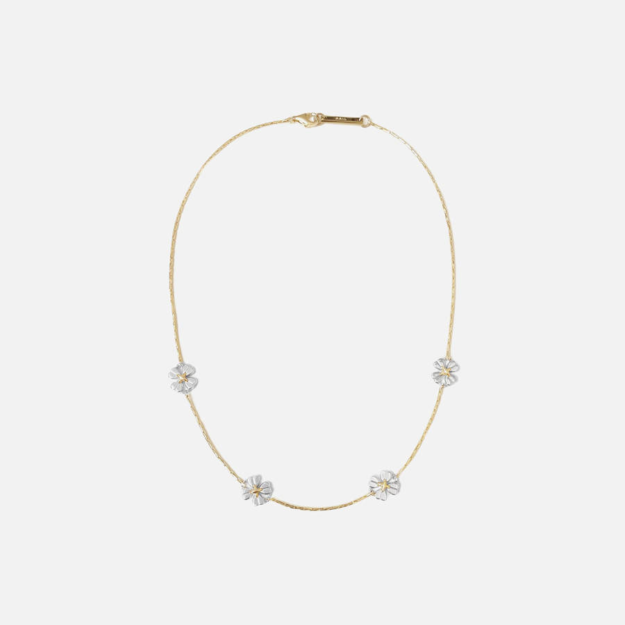Gold Women Kith SSIL Clover Dot Collar Jewelry | 4301-LOVPB