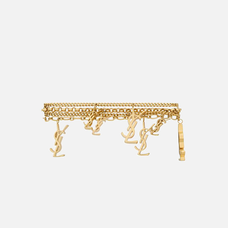 Gold Women Kith Saint Laurent YSL Charm Braclet Jewelry | 2907-HODSI