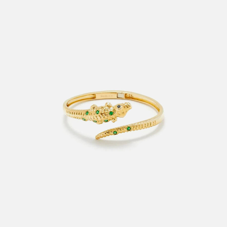 Gold Women Kith Yvonne Leon Croc Bracelet Jewelry | 1586-IXBAQ