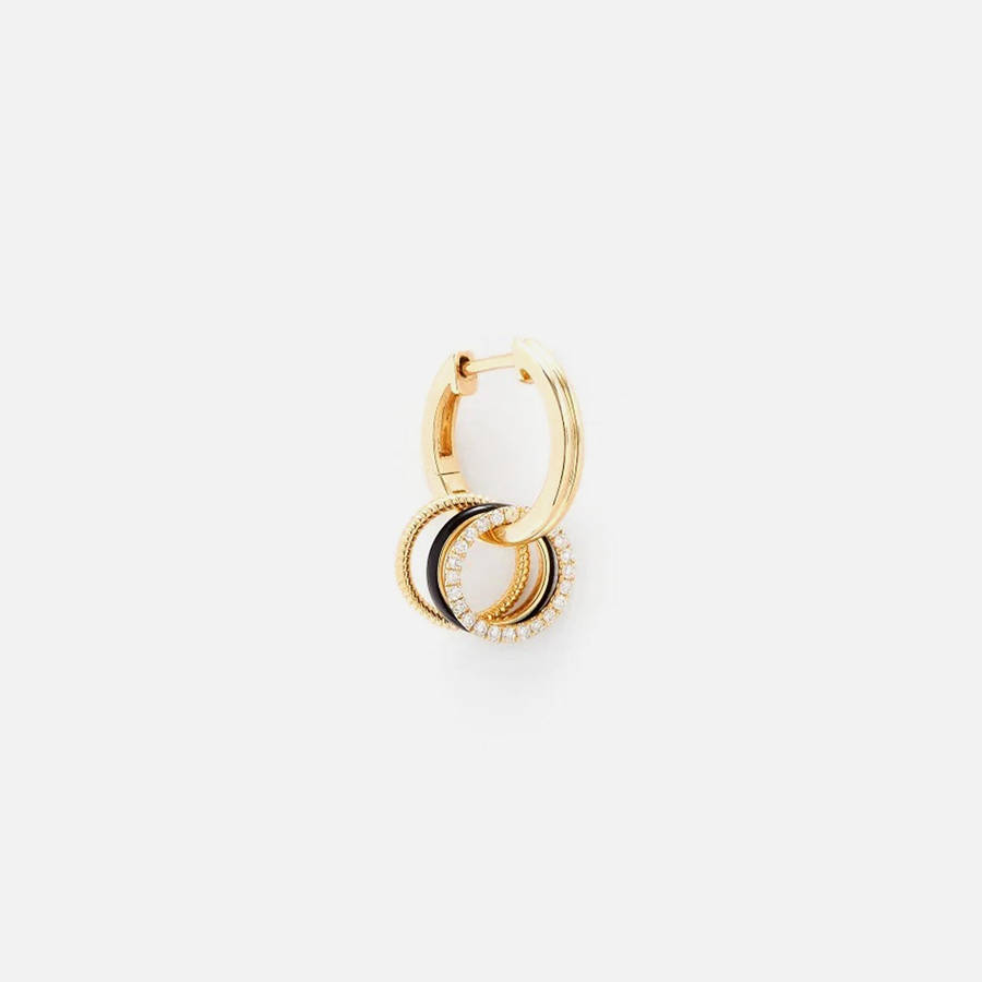 Gold Women Kith Yvonne Leon Double Creole Bouee Couleur PM Earring Jewelry | 6097-DFANV