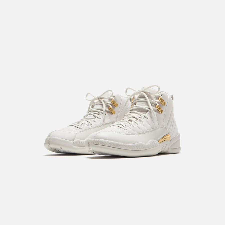Gold / White Women Kith Jordan WMNS Air Jordan 12 Sneakers | 2076-KQFZH
