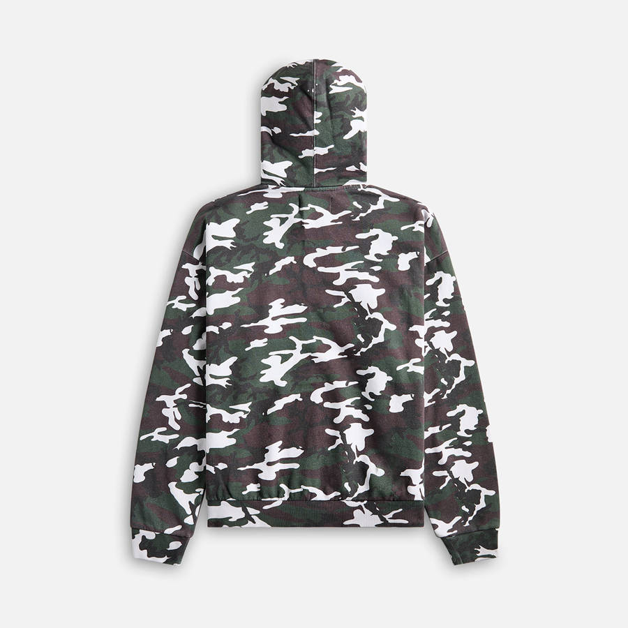 Green Camo Men Kith Awake NY Camo Hoodie Sweatshirts | 6437-VXHQG