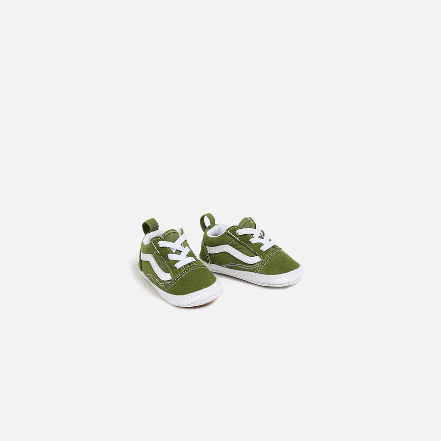 Green Kids' Kith VANS TD Old Skool Crib Sneakers | 0257-IYULT