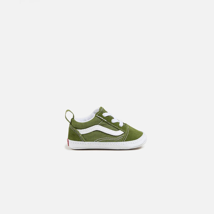 Green Kids\' Kith VANS TD Old Skool Crib Sneakers | 0257-IYULT