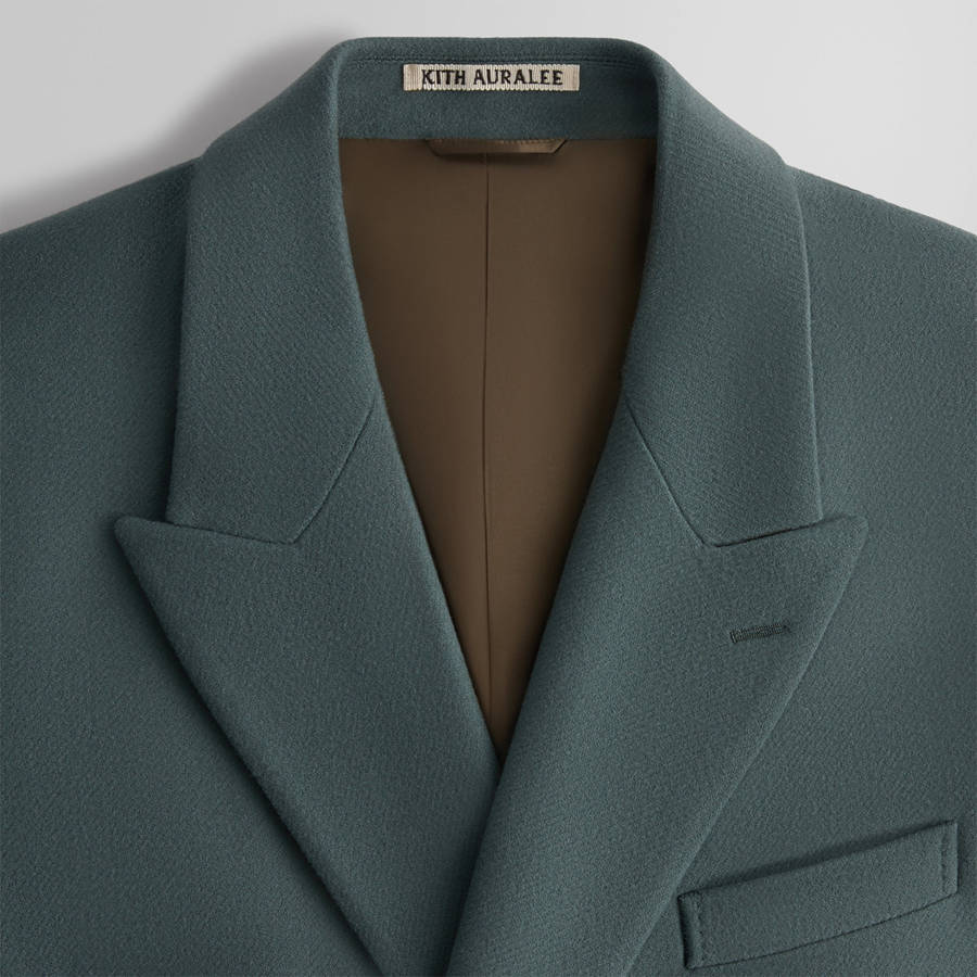Green Men Kith 101 for Auralee Melton Chesterfield Coats | 4712-SUABL