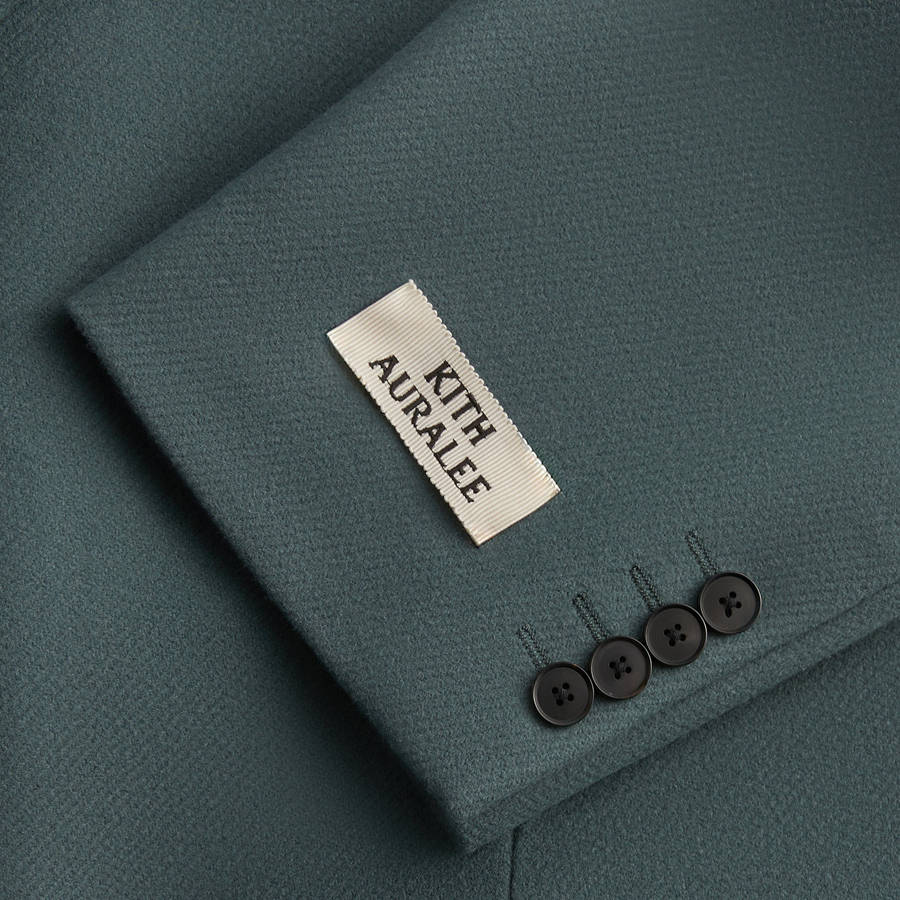 Green Men Kith 101 for Auralee Melton Chesterfield Coats | 4712-SUABL