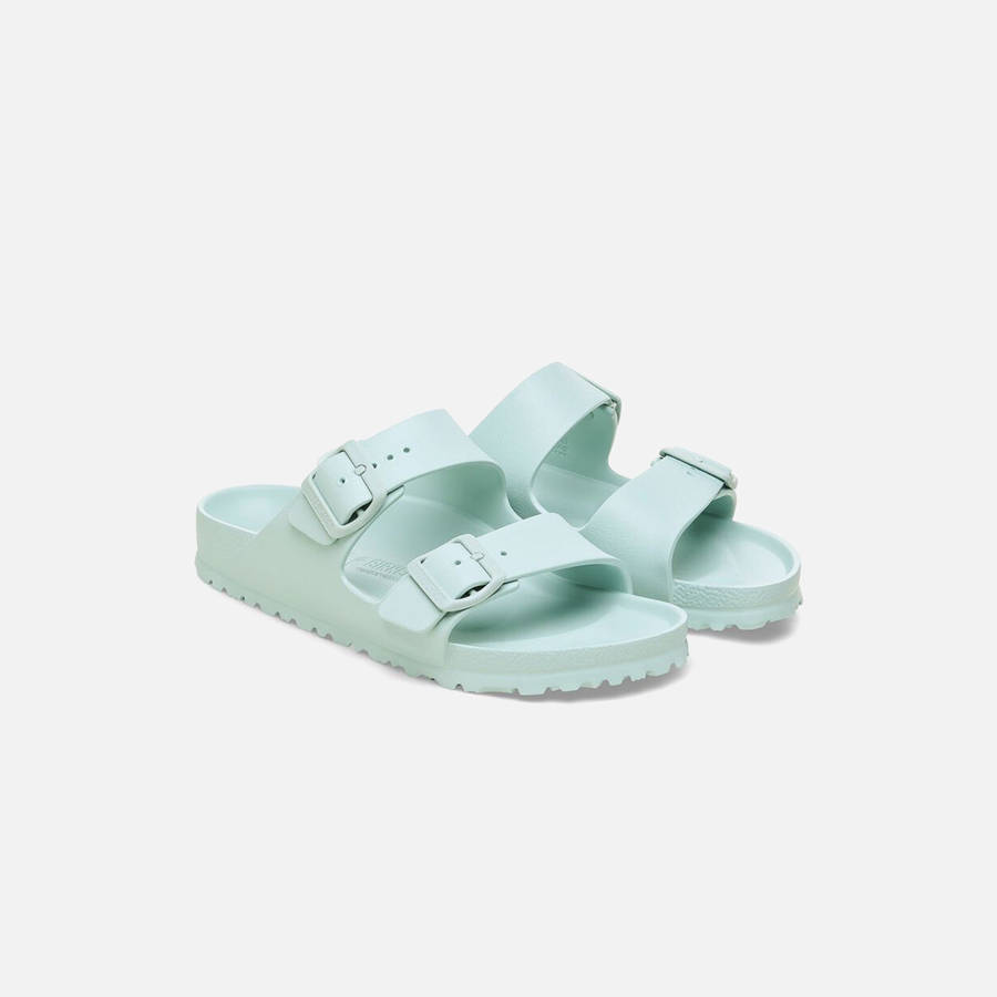 Green Men Kith Birkenstock Arizona EVA Sandals | 5437-JTXRF