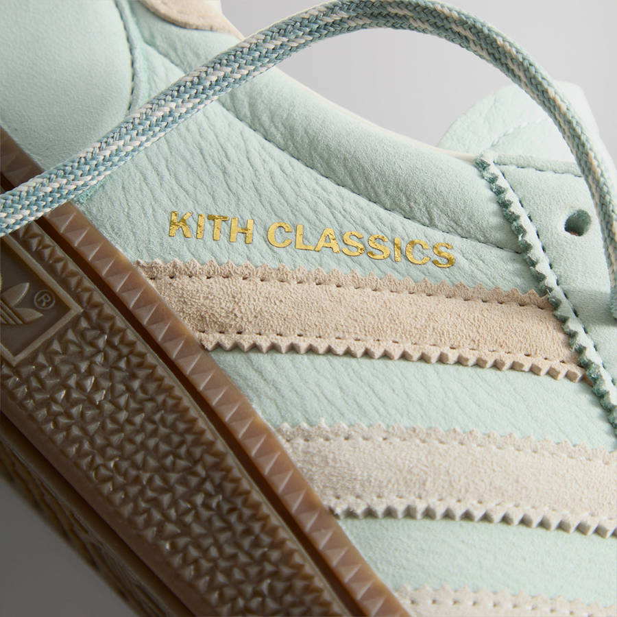 Green Men Kith Classics for adidas Originals Handball Spezial Sneakers | 0739-XTZOA