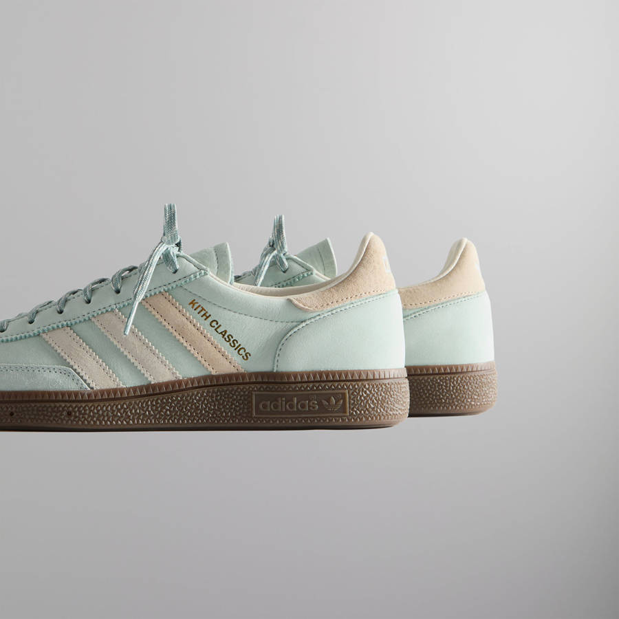 Green Men Kith Classics for adidas Originals Handball Spezial Sneakers | 0739-XTZOA