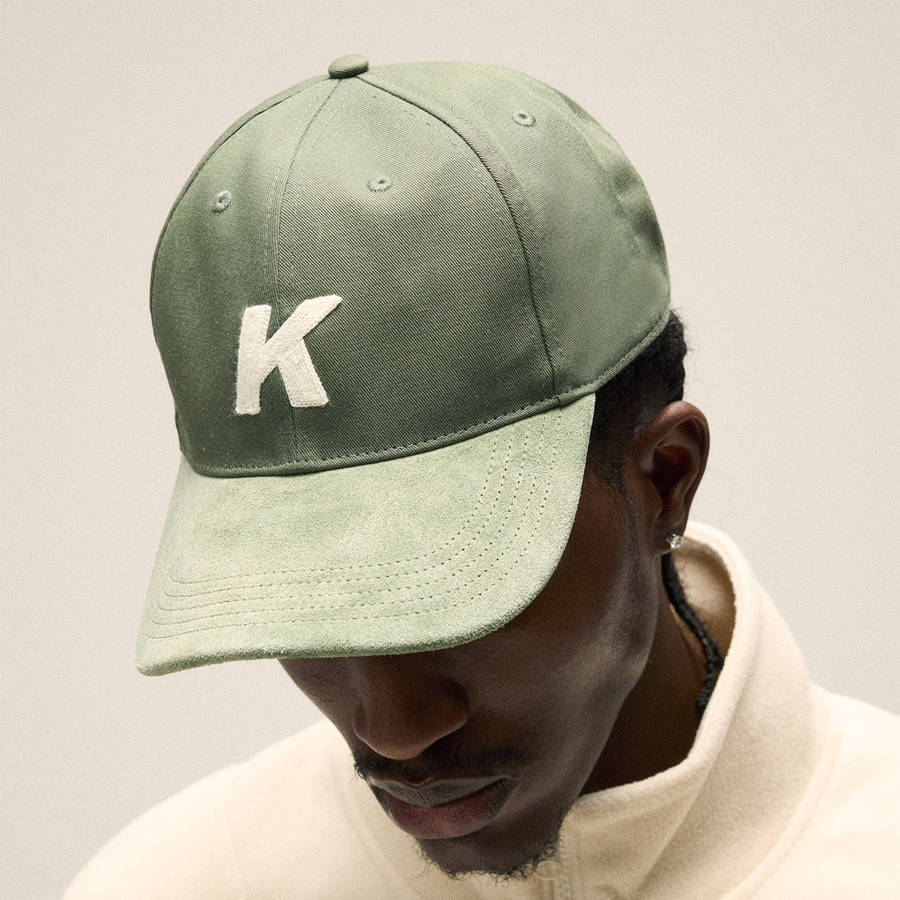 Green Men Kith Crochet K Aaron Classic With Suede Brim Cap | 4687-ALONV