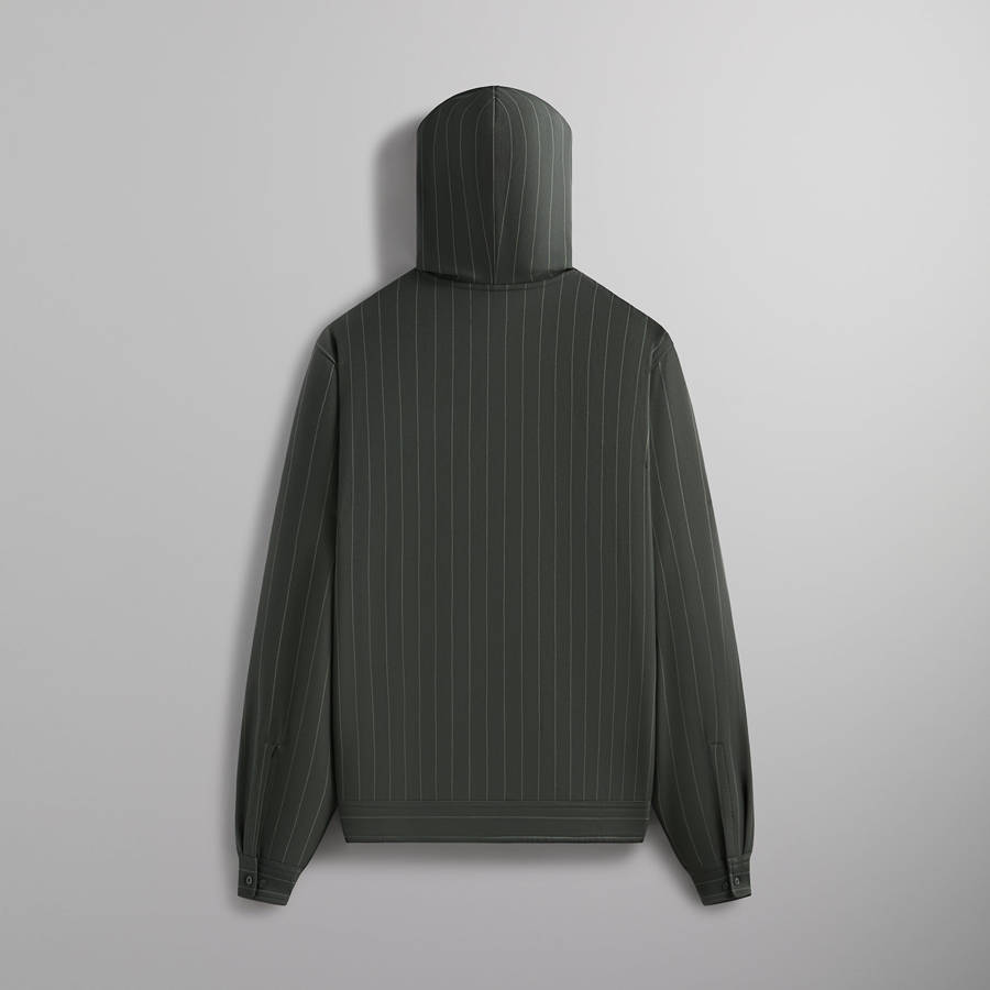 Green Men Kith Double Weave Selfridge Zip Up Hoodie | 9130-WPDXK