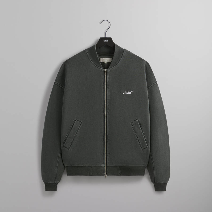 Green Men Kith Fleece Avery Bomber Jackets | 9537-UYNLM