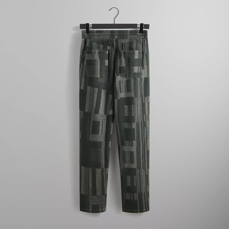 Green Men Kith Geometric Knit Elmhurst Pants | 5712-XBYJE