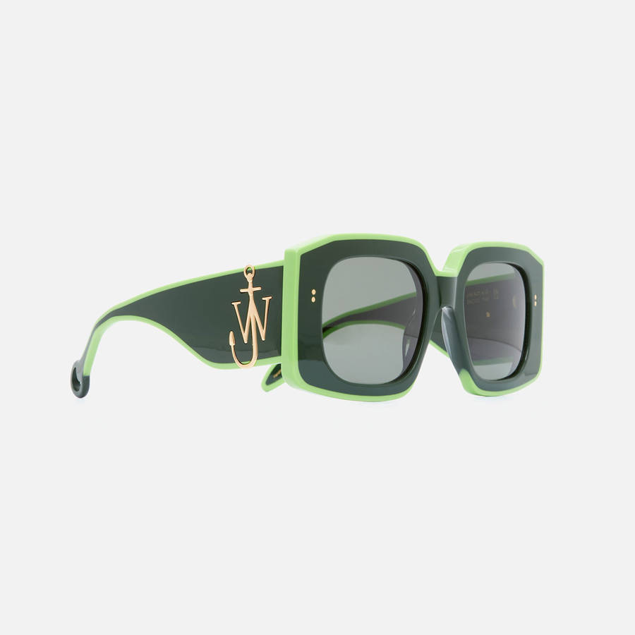 Green Men Kith JW Anderson Bumper Frame Sunglasses | 5930-AYJEH