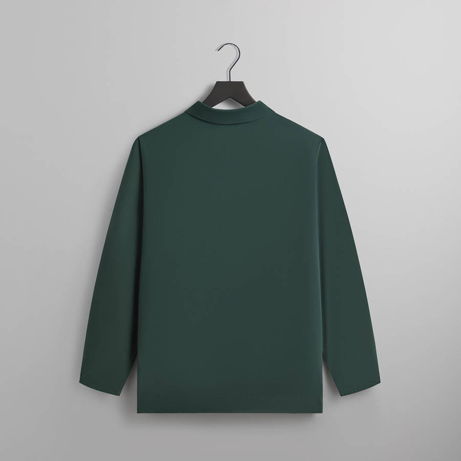 Green Men Kith Kayson Snap Front Polo Shirts | 6704-LVJSE