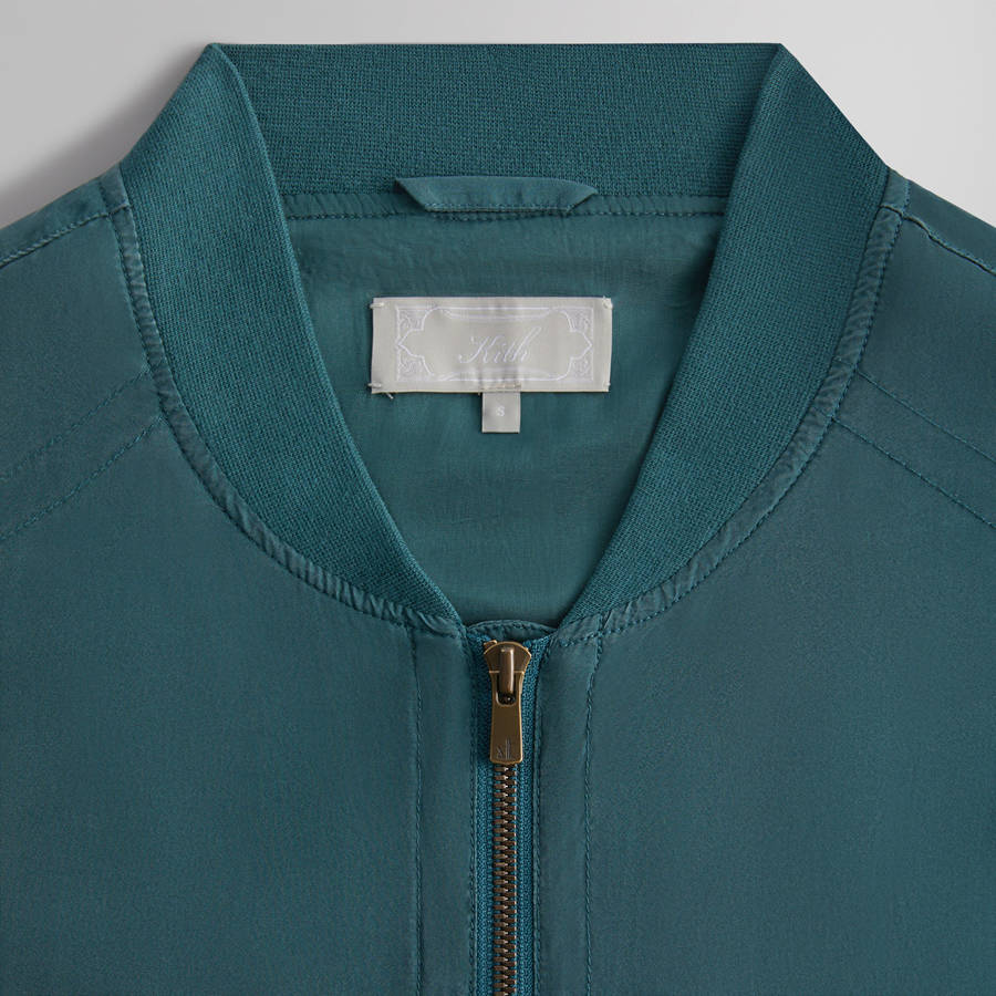 Green Men Kith Koen Washed Silk Bomber Jackets | 0783-MEWUS