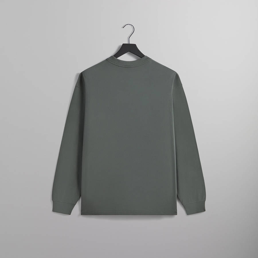 Green Men Kith Long Sleeve Leonard Pocket Shirts | 4578-CGRDL