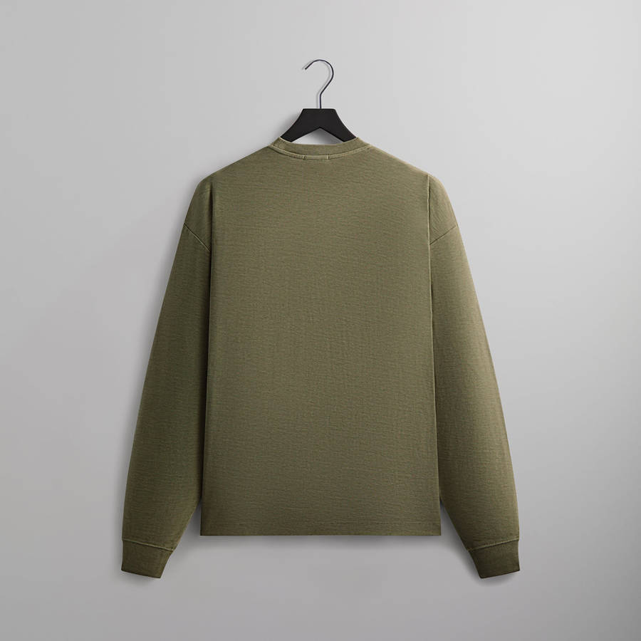Green Men Kith Long Sleeve Quinn Shirts | 0623-XKWYZ