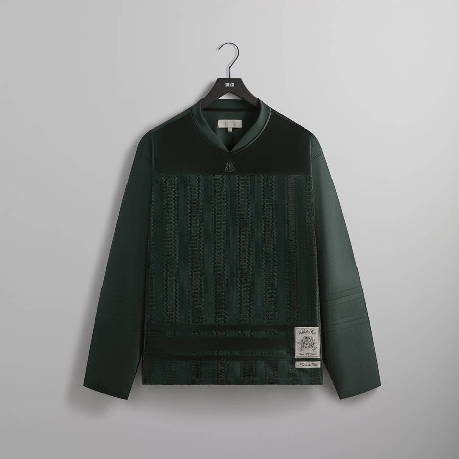 Green Men Kith Malik Lace Combo Jersey T-Shirt | 0321-ZXDMN