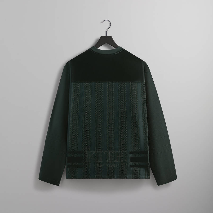 Green Men Kith Malik Lace Combo Jersey T-Shirt | 0321-ZXDMN