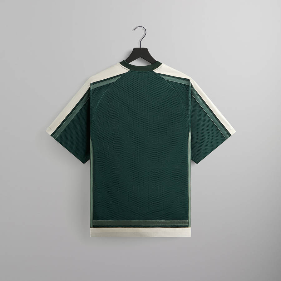 Green Men Kith Mesh Leon Jersey Shirts | 2540-SNDHU