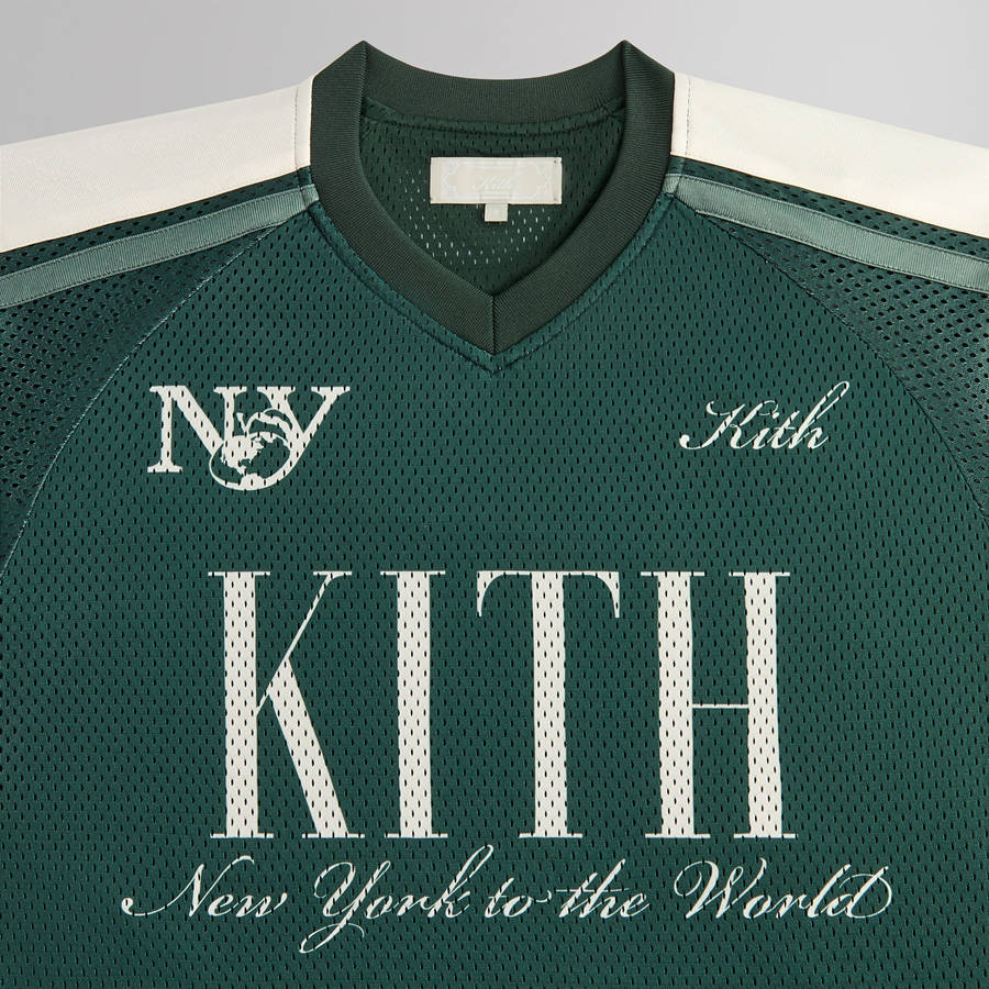 Green Men Kith Mesh Leon Jersey Shirts | 2540-SNDHU
