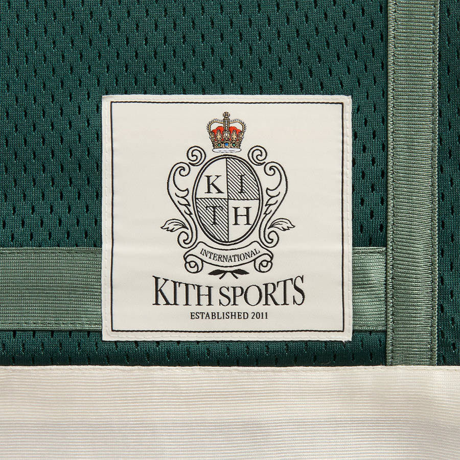 Green Men Kith Mesh Leon Jersey Shirts | 2540-SNDHU