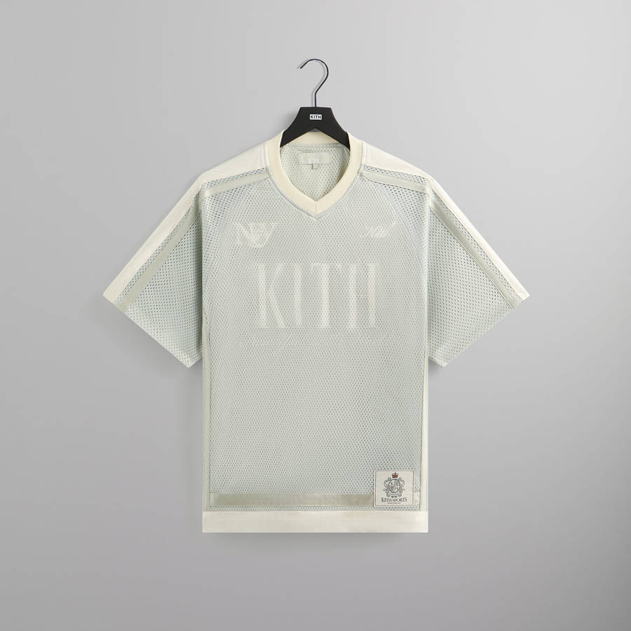 Green Men Kith Mesh Leon Jersey Shirts | 0378-PLTOQ