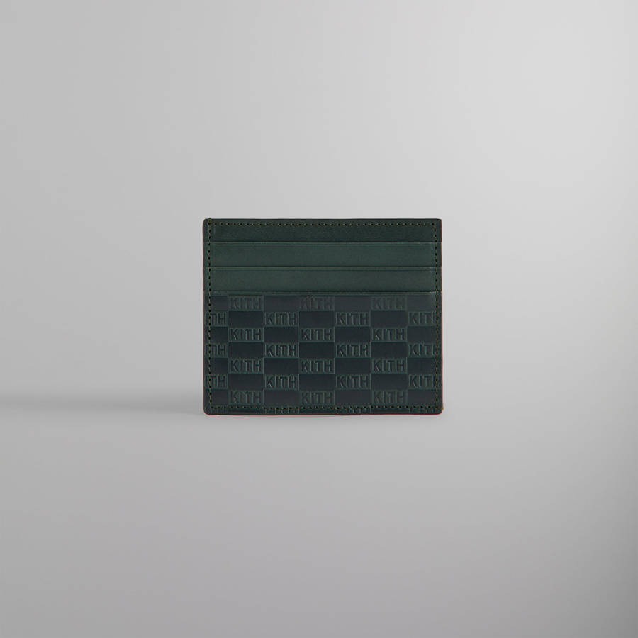 Green Men Kith Monogram Card Holder Card Holder | 3584-OFYML