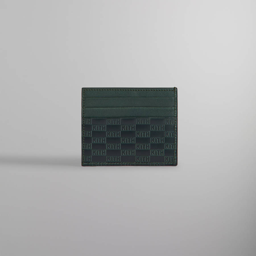 Green Men Kith Monogram Card Holder Card Holder | 3584-OFYML