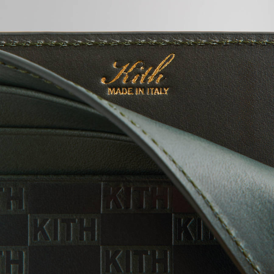 Green Men Kith Monogram Card Holder Card Holder | 3584-OFYML
