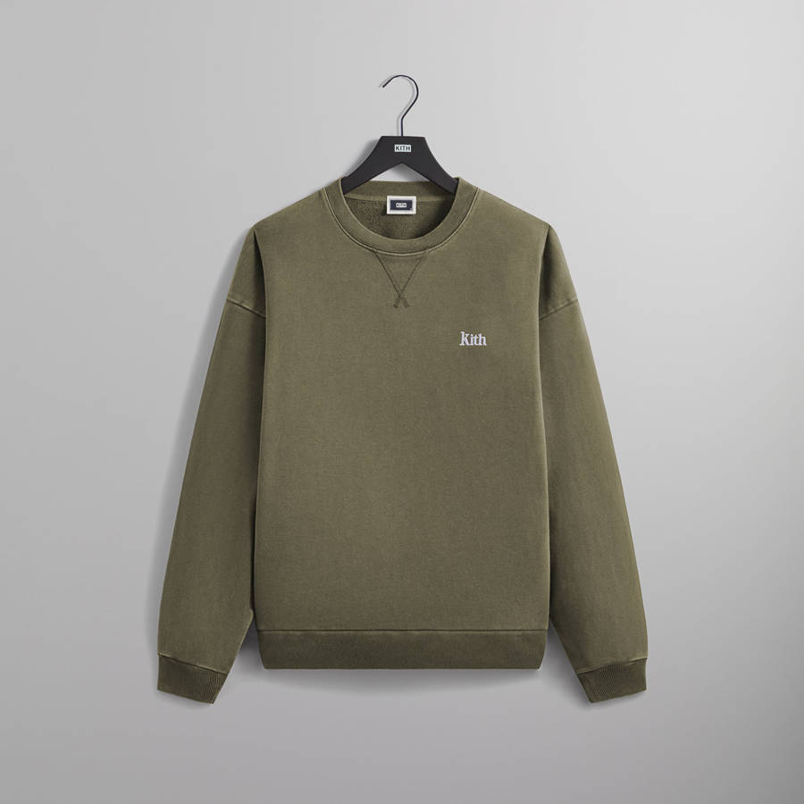 Green Men Kith Nelson Crewneck Sweatshirts | 9723-DJYAZ
