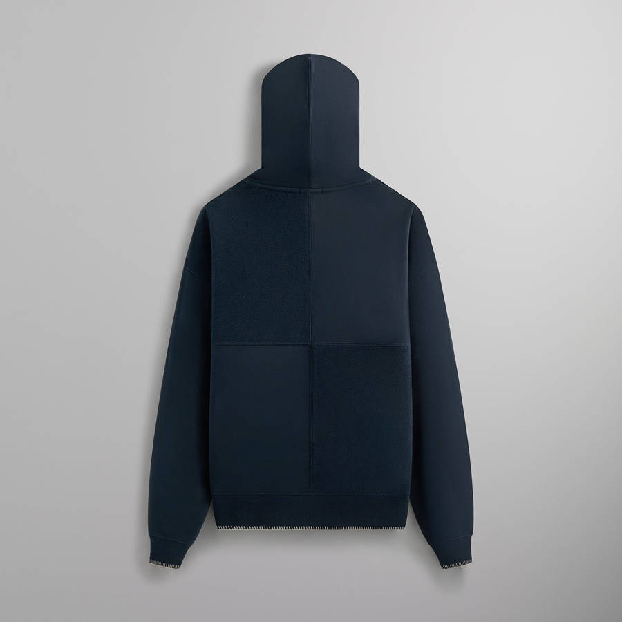 Green Men Kith Panelled Nelson Hoodie Sweatshirts | 7652-SPLNZ