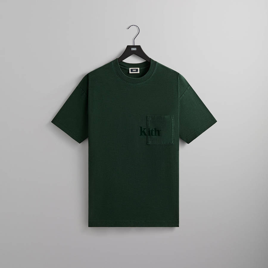 Green Men Kith Quinn T-Shirt | 9521-WMZBS