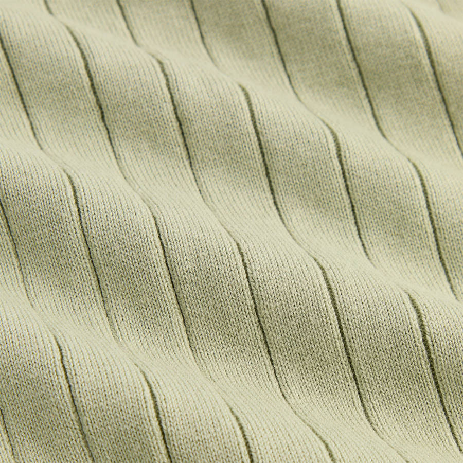 Green Men Kith Rhys Knit Stripe Buttondown Shirts | 8271-RIKFE