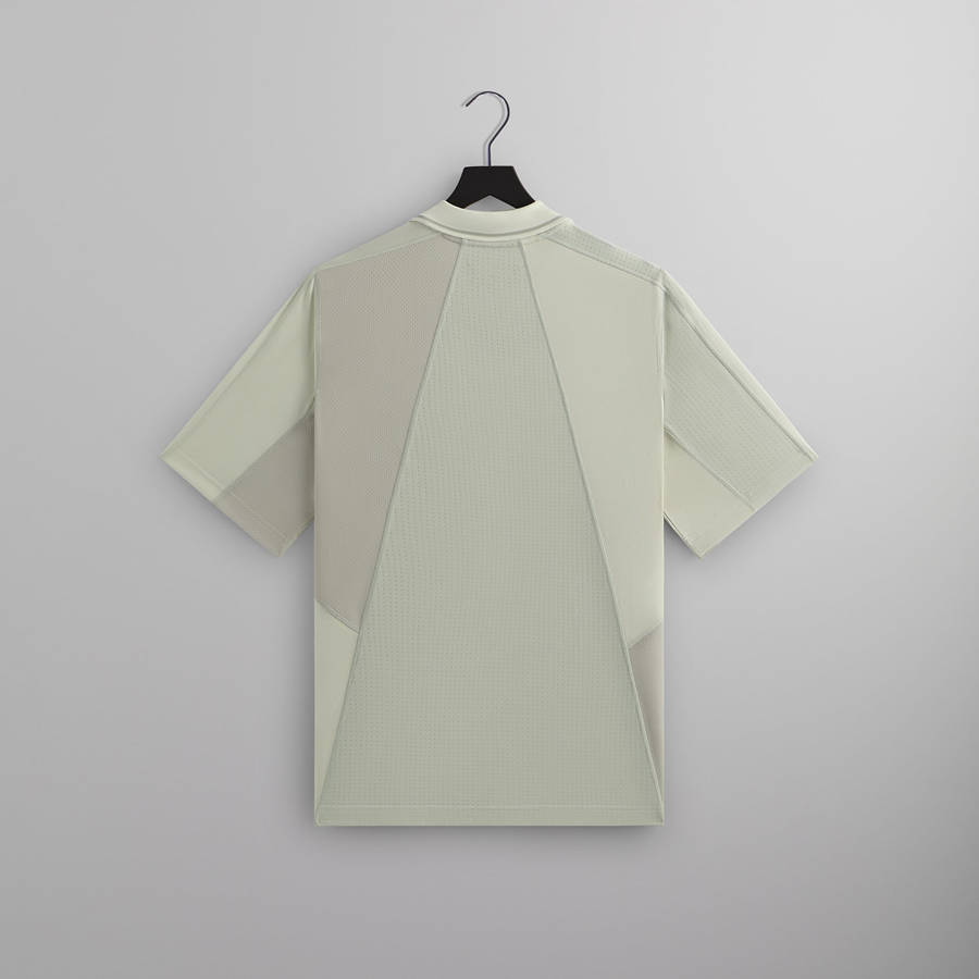 Green Men Kith Short Sleeve Panelled Otto Polo Shirts | 1893-XDFLP