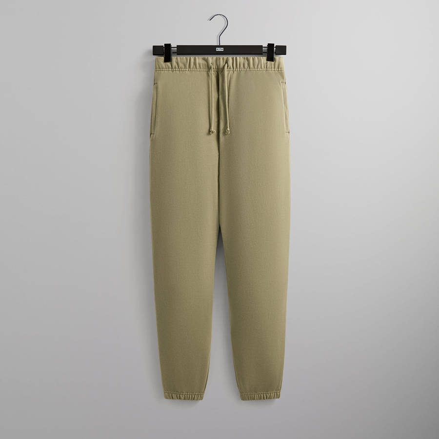 Green Men Kith Sueded French Terry Emmons Sweat Pants | 0934-LXFJW