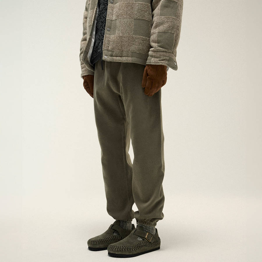 Green Men Kith Sueded French Terry Emmons Sweat Pants | 0934-LXFJW