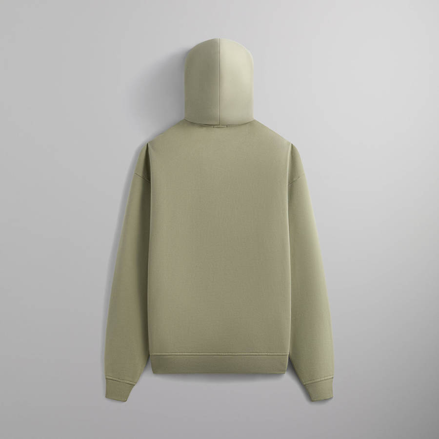 Green Men Kith Sueded French Terry Nelson Hoodie | 3451-PMSWA