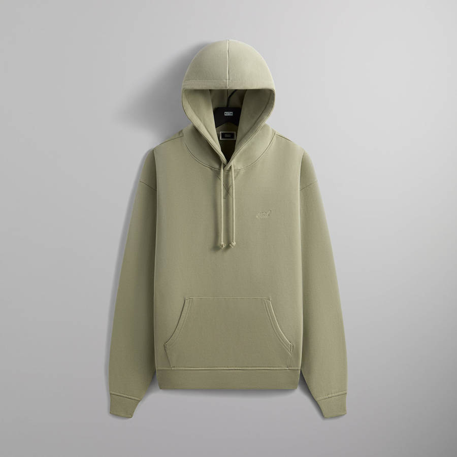 Green Men Kith Sueded French Terry Nelson Hoodie | 3451-PMSWA